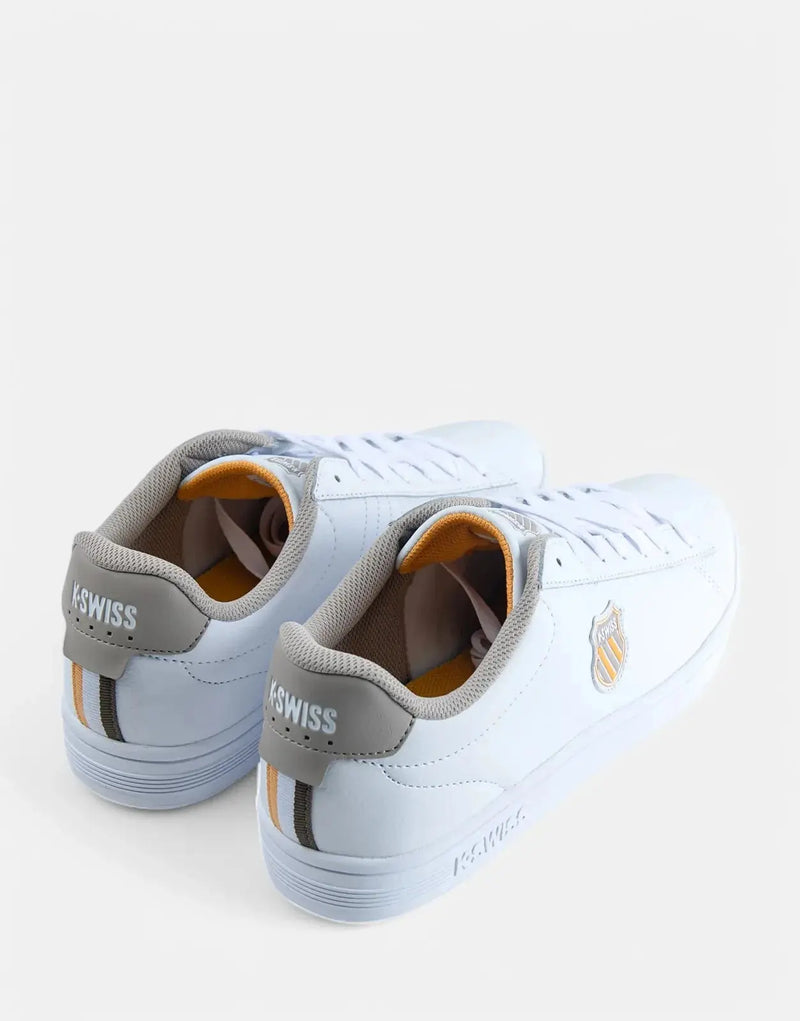 K-Swiss Court Shield II WTJ Men's White Cushioned Tennis Shoes