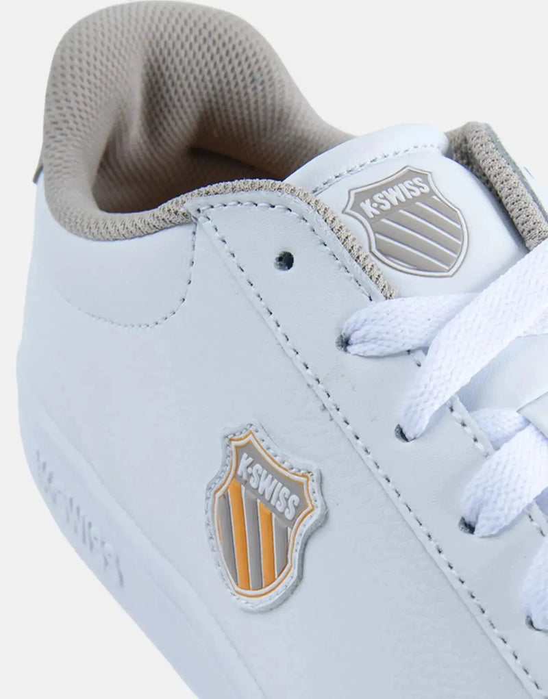 K-Swiss Court Shield II WTJ Men's White Cushioned Tennis Shoes