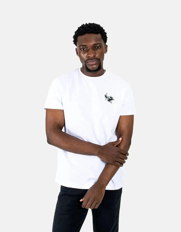 Men's Les Hommes Premium White T-Shirt: Signature Arrow Back Print, Soft Cotton, Stylish Fit