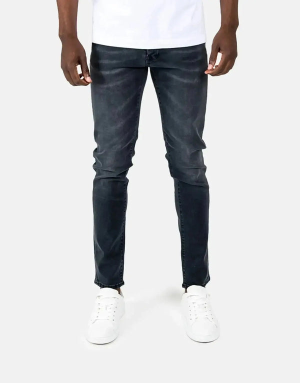 Men's Premium Black Printed Denim Jeans - Unique Pattern, Designer Style