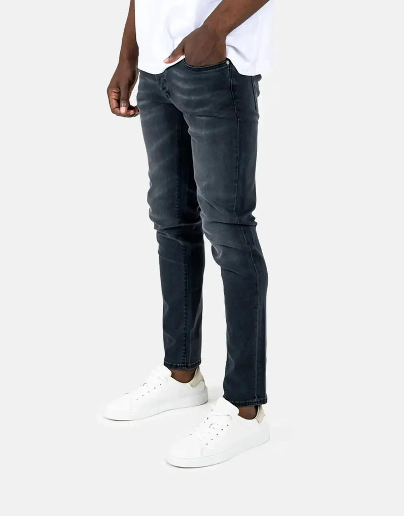 Men's Premium Black Printed Denim Jeans - Unique Pattern, Designer Style