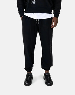 Les Hommes Premium Black Tailored Sweatpants for Men - Ultimate Comfort & Style