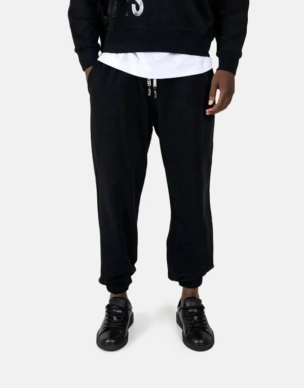 Les Hommes Premium Black Tailored Sweatpants for Men - Ultimate Comfort & Style
