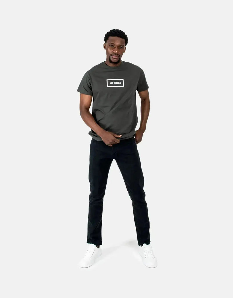 Stylish Men's Military Green Box Print T-Shirt - Premium Comfort Fit
