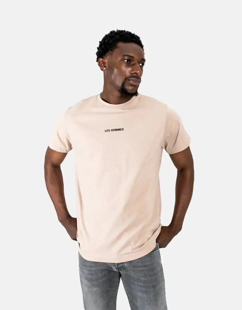 Les Hommes Premium Stone Centre Print Cotton Blend Men's Designer T-Shirt