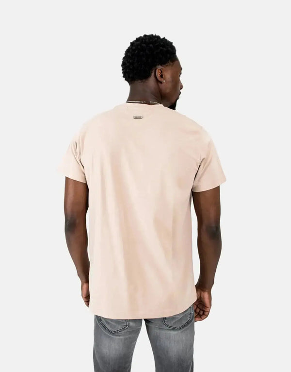 Les Hommes Premium Stone Centre Print Cotton Blend Men's Designer T-Shirt