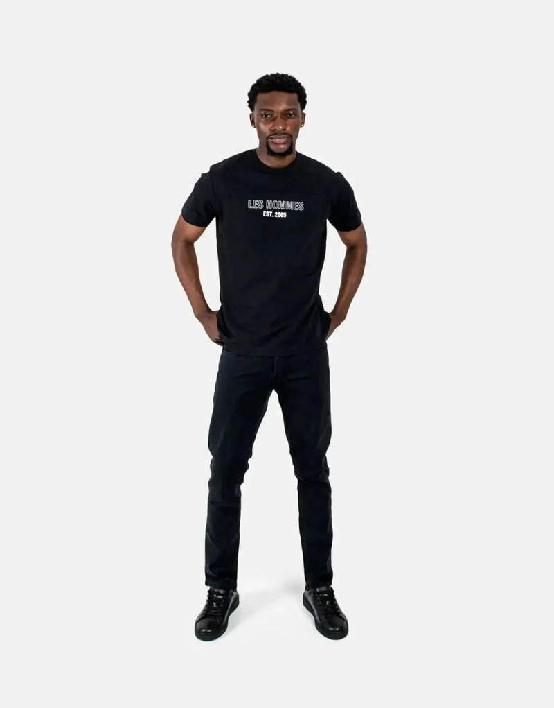 Les Hommes Est 2005 Premium Black T-Shirt - Iconic Style, Ultimate Comfort