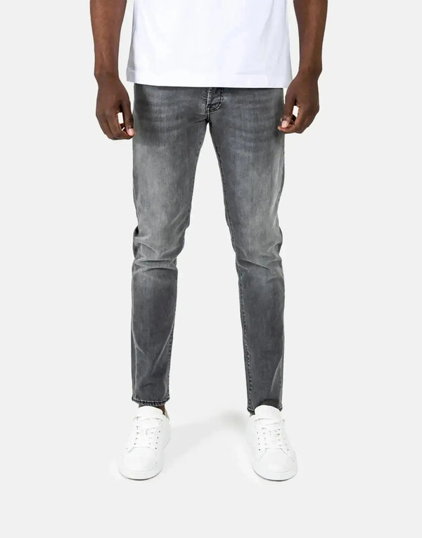 Les Hommes Premium Grey Wash Slim Fit Jeans - Modern Men's Designer Denim