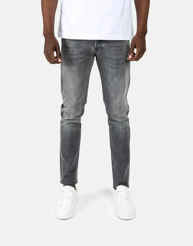 Les Hommes Premium Grey Wash Slim Fit Jeans - Modern Men's Designer Denim