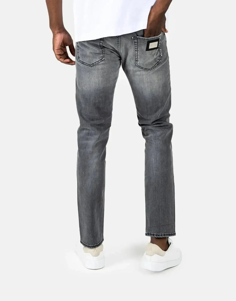Les Hommes Premium Grey Wash Slim Fit Jeans - Modern Men's Designer Denim