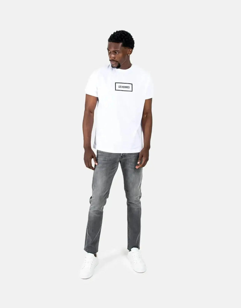 Les Hommes Premium Grey Wash Slim Fit Jeans - Modern Men's Designer Denim