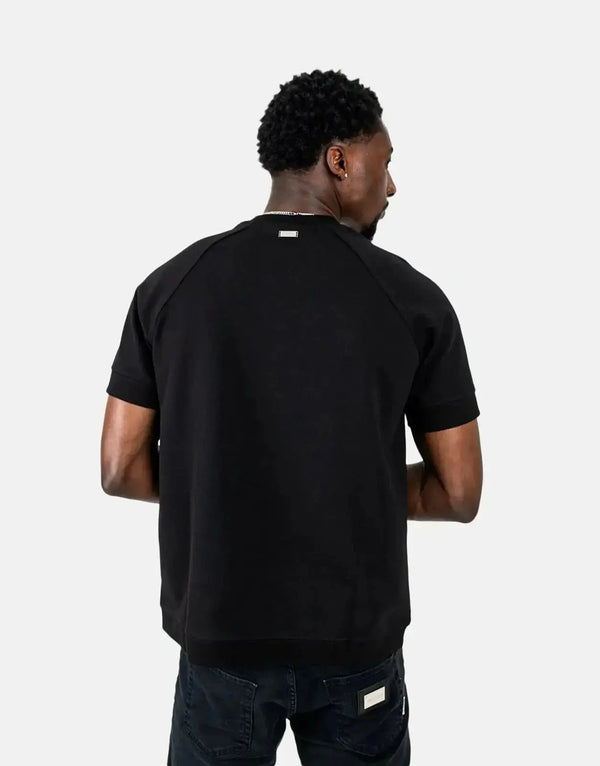 Les Hommes Premium Heavyweight Black Cotton T-Shirt for Men - Durable Style