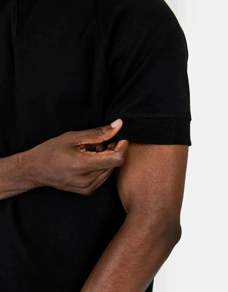 Les Hommes Premium Heavyweight Black Cotton T-Shirt for Men - Durable Style