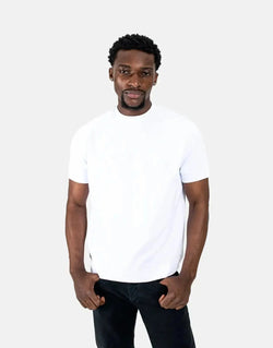 Les Hommes Men's Premium Heavyweight White Cotton T-Shirt – Durable Style