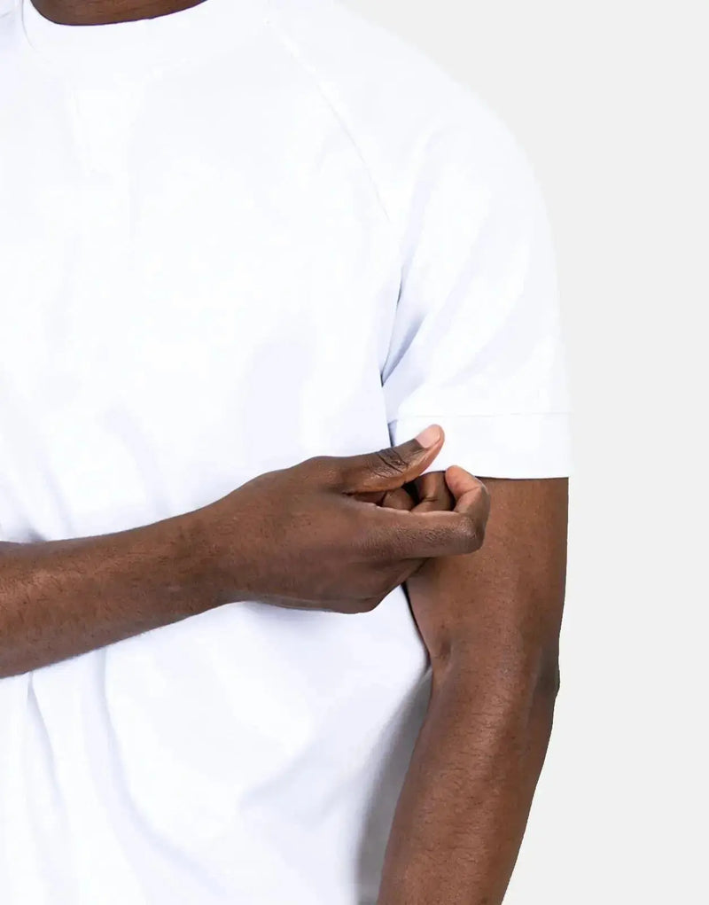 Les Hommes Men's Premium Heavyweight White Cotton T-Shirt – Durable Style
