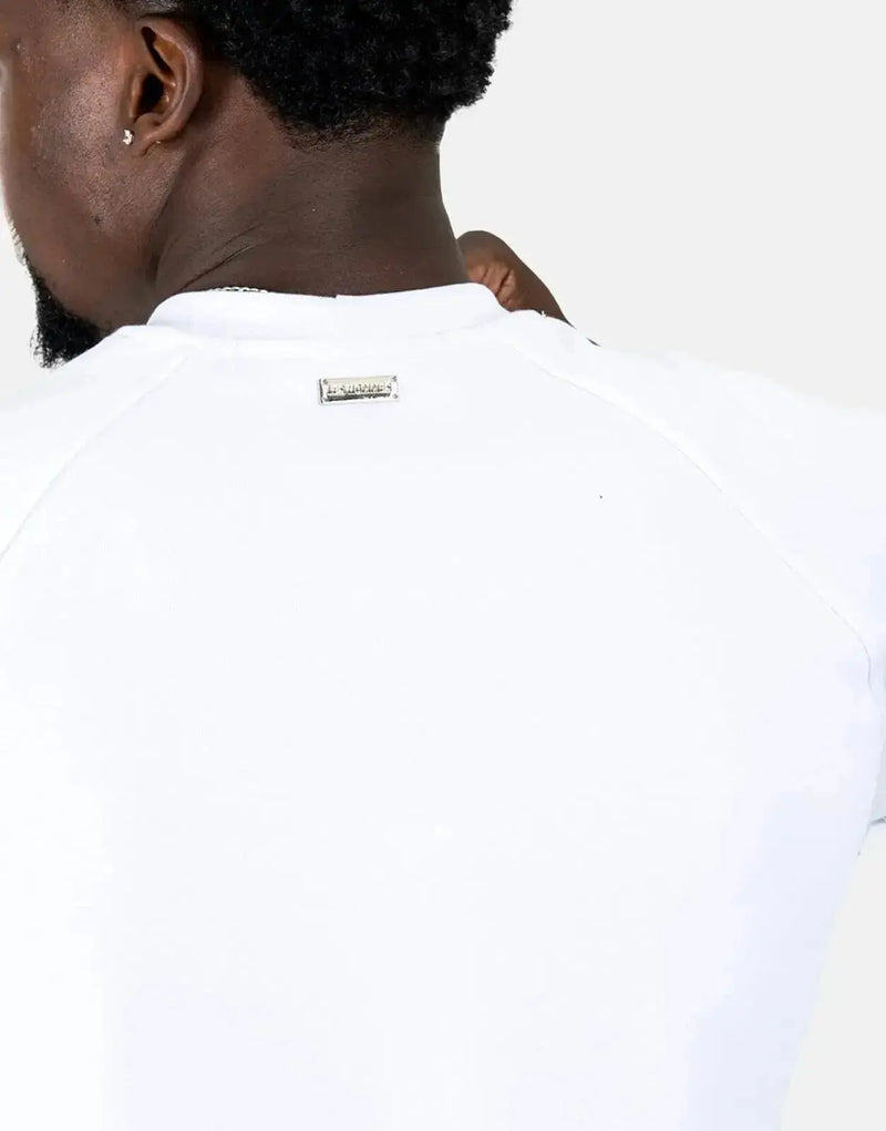 Les Hommes Men's Premium Heavyweight White Cotton T-Shirt – Durable Style