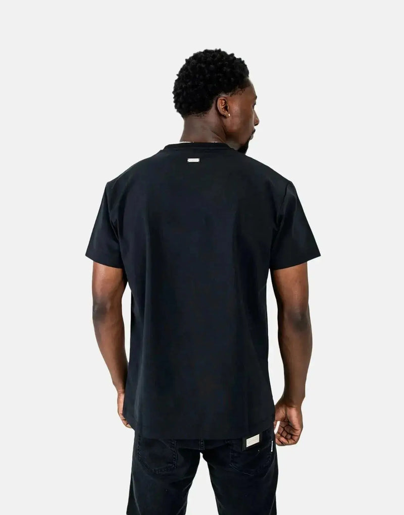 Luxurious Les Hommes Palm Tree Black T-Shirt: Premium Cotton, Stylish Graphic, Comfortable Fit
