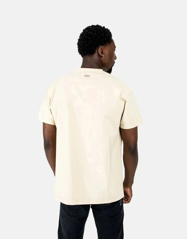 Men's Les Hommes Designer Stone Palm Tree Graphic Cotton Short Sleeve T-Shirt