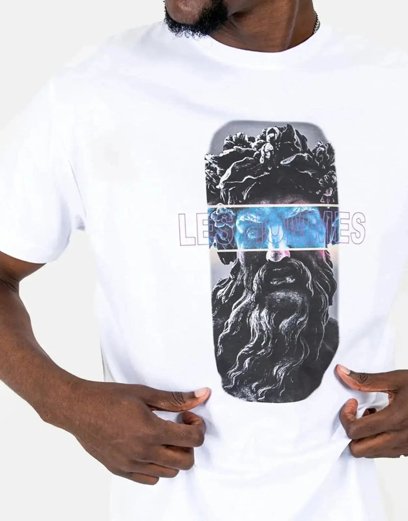 Les Hommes Statue White T-Shirt: Iconic Design, Premium Comfort, Modern Style