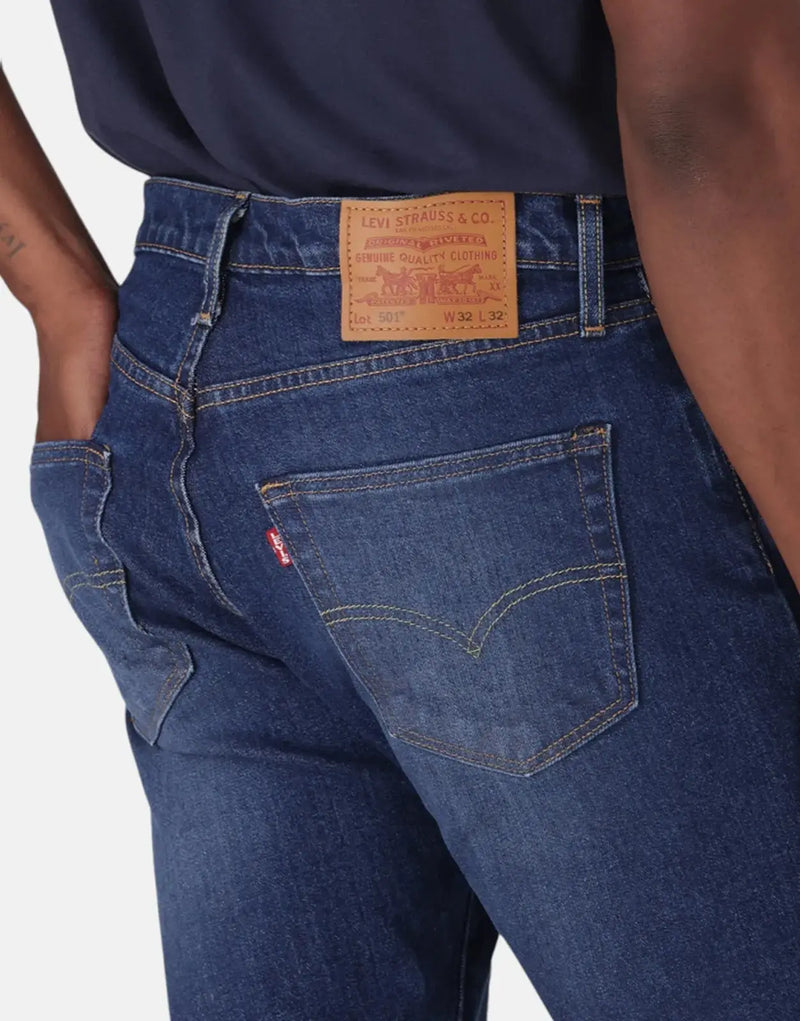 Men's Levi's 501 Original Straight Leg Stretch Denim Jeans Timeless Style