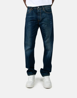 Levi's 501 State Men's Iconic Straight Fit Blue Denim Jeans for Timeless Style