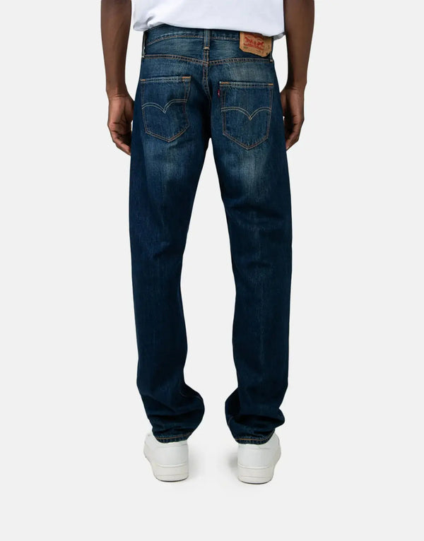 Levi's 501 State Men's Iconic Straight Fit Blue Denim Jeans for Timeless Style