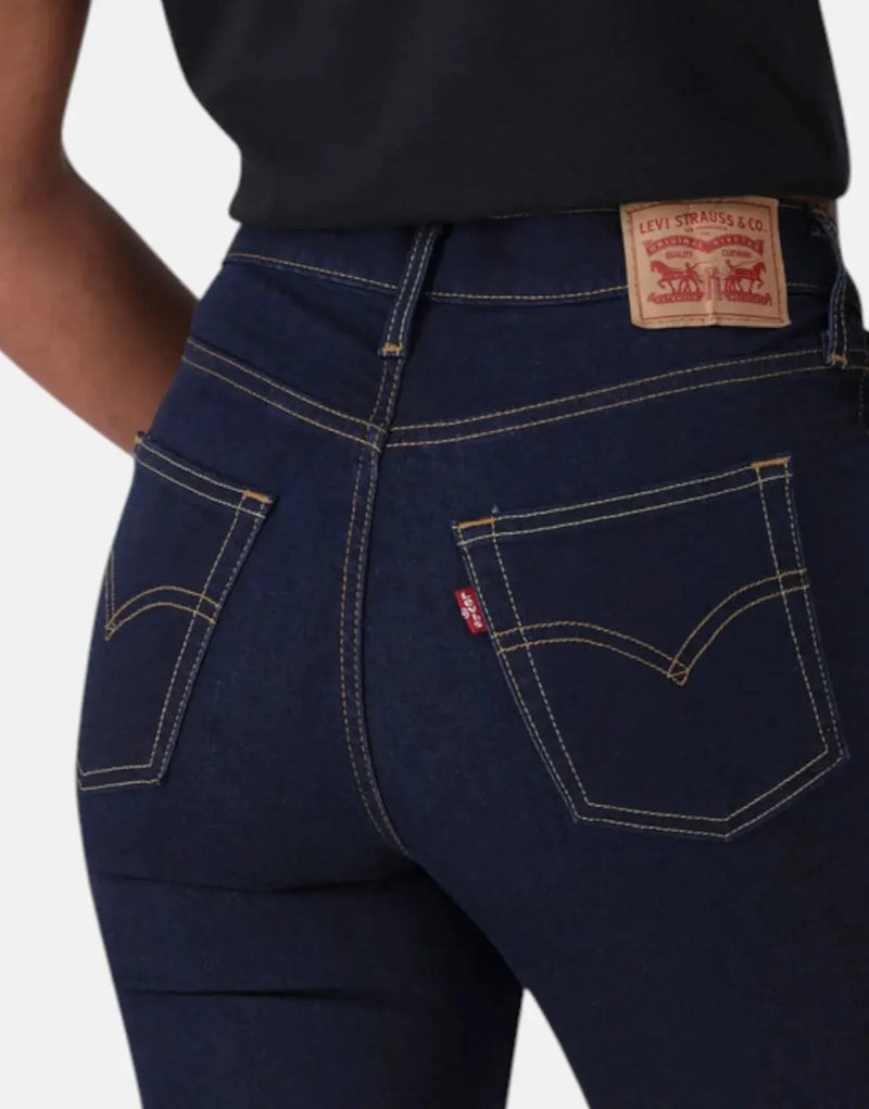 Levi's Women's 720 High-Rise Super Skinny Dark Wash Stretch Denim Jeans