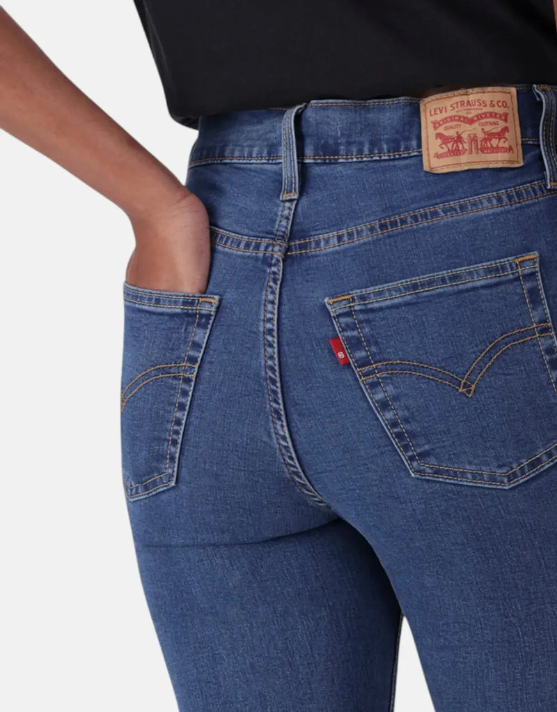 Levi's 720 Women's High-Rise Super Skinny Mid Wash Stretch Denim Jeans
