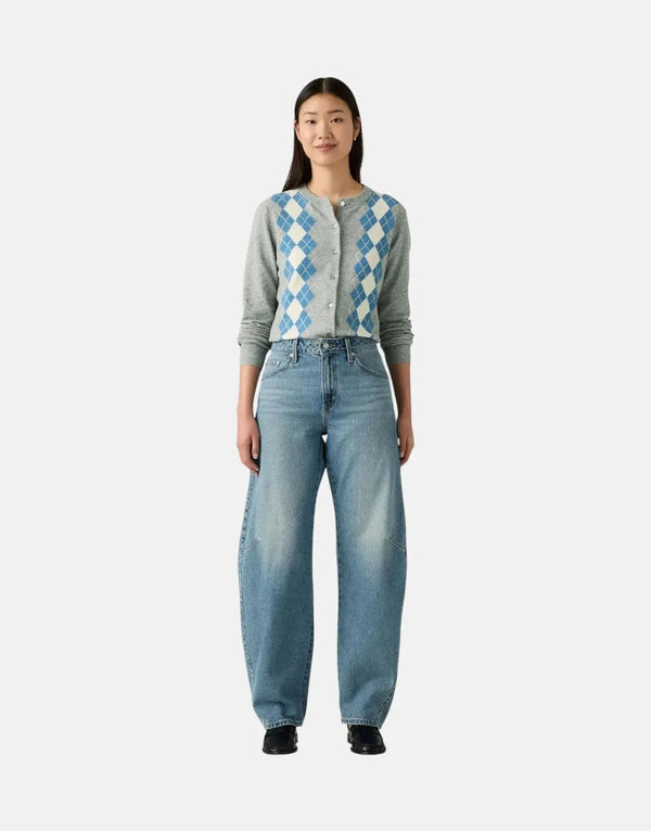 Levi's Baggy Dad Barrel Jeans: Effortlessly Chic, Mid-Rise, Loose Fit Denim