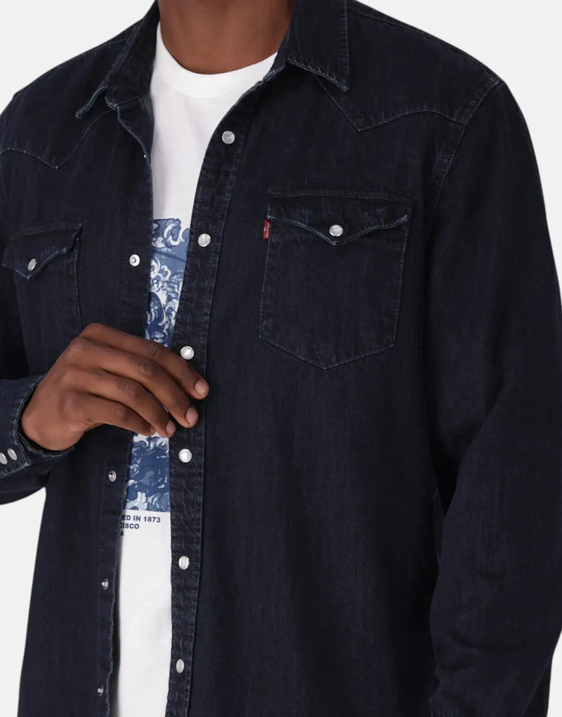 Levi's Classic Western Standard Fit Overdyed Denim Shirt - Iconic Style
