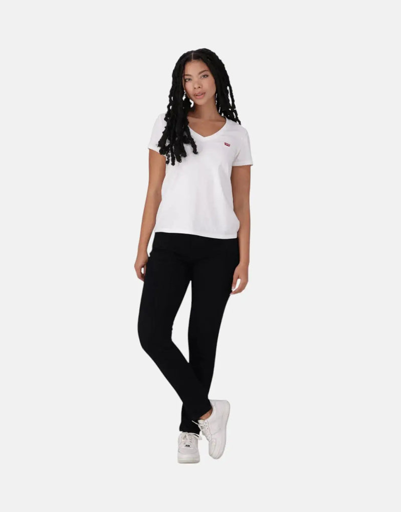 Levi's Women's Curvy High-Rise Super Skinny Black Jeans: Sculpting Stretch Denim
