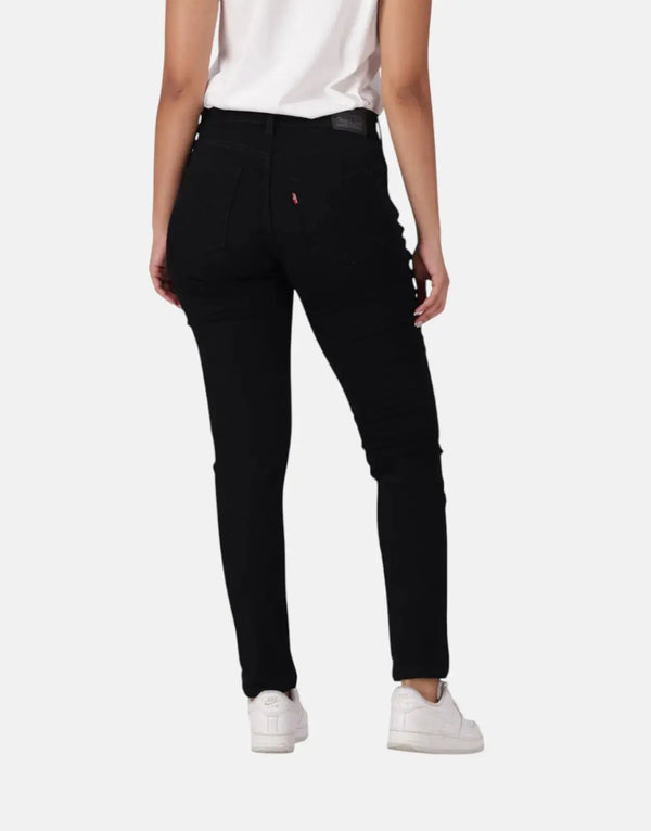 Levi's Women's Curvy High-Rise Super Skinny Black Jeans: Sculpting Stretch Denim