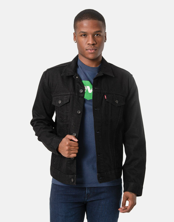 Levi's Dark Horse Denim Trucker Jacket for Men, Classic Style, Durable
