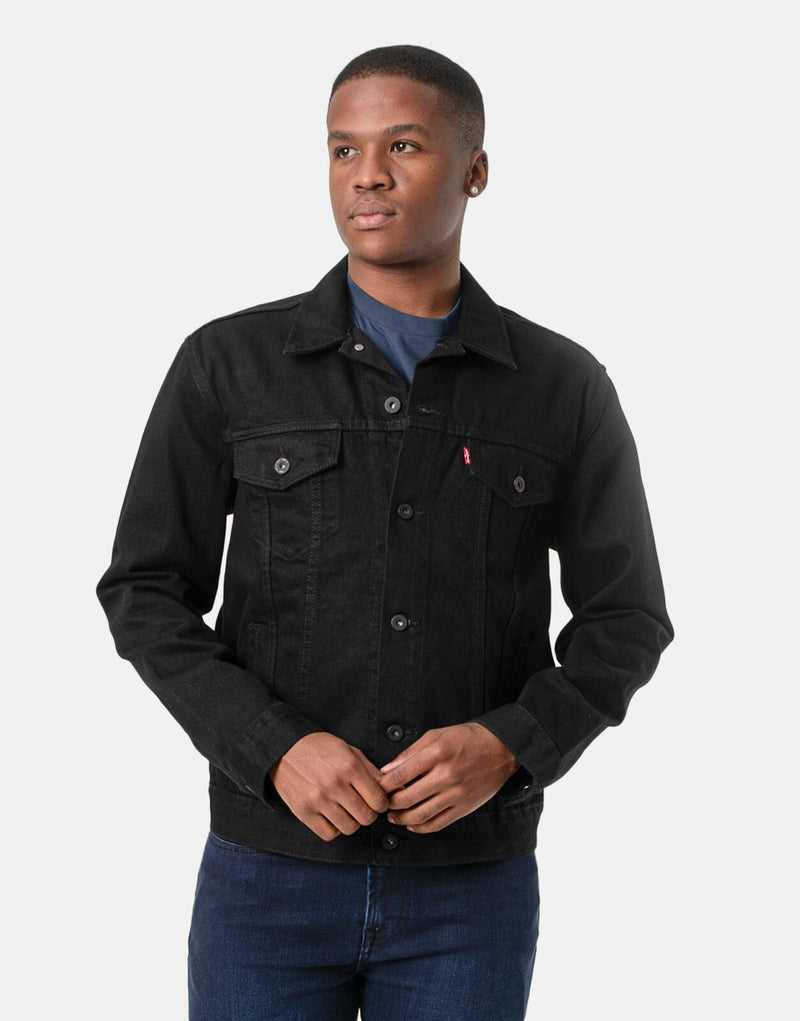 Levi's Dark Horse Denim Trucker Jacket for Men, Classic Style, Durable