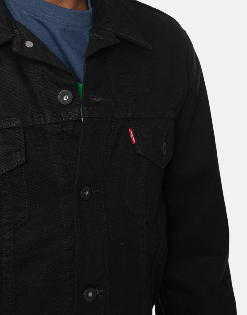 Levi's Dark Horse Denim Trucker Jacket for Men, Classic Style, Durable