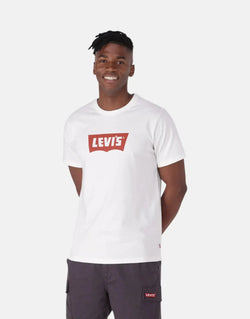 Levi's Classic Graphic Crewneck T-Shirt: Iconic Style, Ultimate Comfort, Versatile White Tee