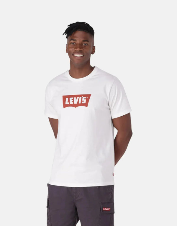 Levi's Classic Graphic Crewneck T-Shirt: Iconic Style, Ultimate Comfort, Versatile White Tee