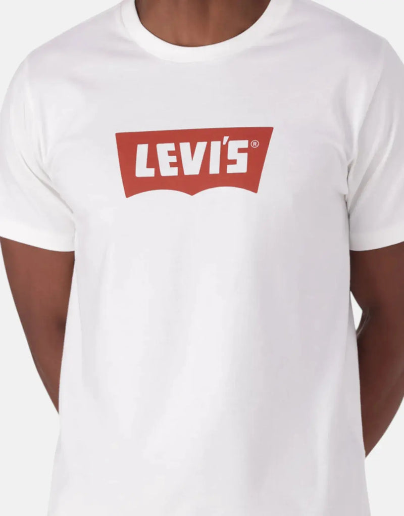 Levi's Classic Graphic Crewneck T-Shirt: Iconic Style, Ultimate Comfort, Versatile White Tee