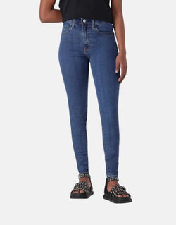 Levi's High-Rise Mid Wash Skinny Jeggings: Super Stretch Denim, Pull-On Comfort