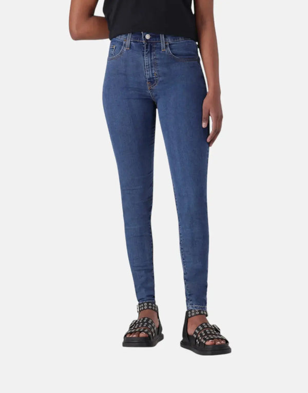 Levi's High-Rise Mid Wash Skinny Jeggings: Super Stretch Denim, Pull-On Comfort