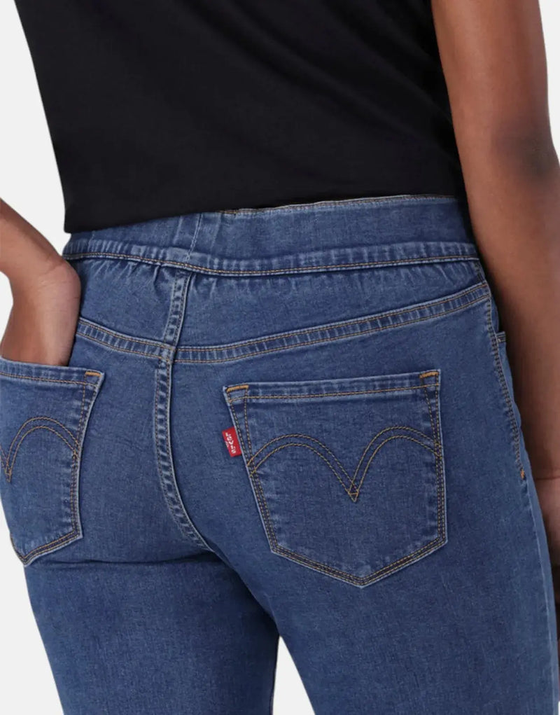 Levi's High-Rise Mid Wash Skinny Jeggings: Super Stretch Denim, Pull-On Comfort