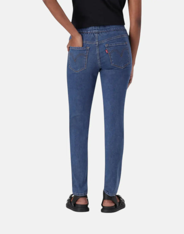 Levi's High-Rise Mid Wash Skinny Jeggings: Super Stretch Denim, Pull-On Comfort