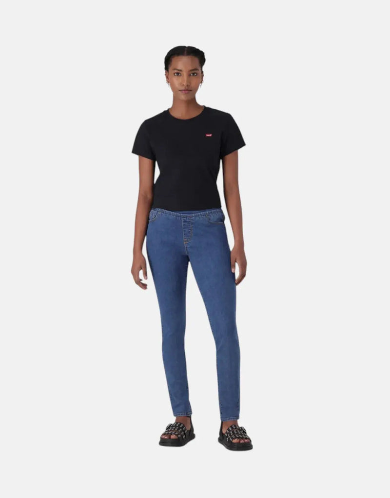 Levi's High-Rise Mid Wash Skinny Jeggings: Super Stretch Denim, Pull-On Comfort