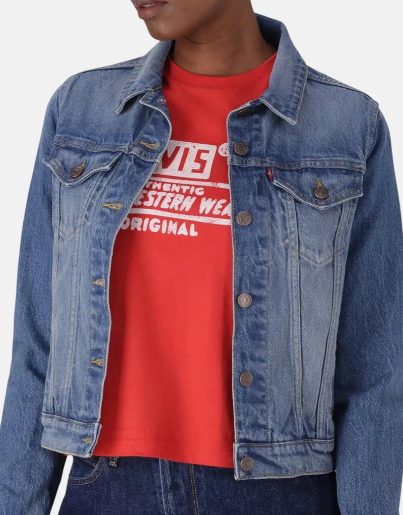 Levi's Women's Original Trucker Denim Jacket: Soft Butter-Feel, Slim Fit