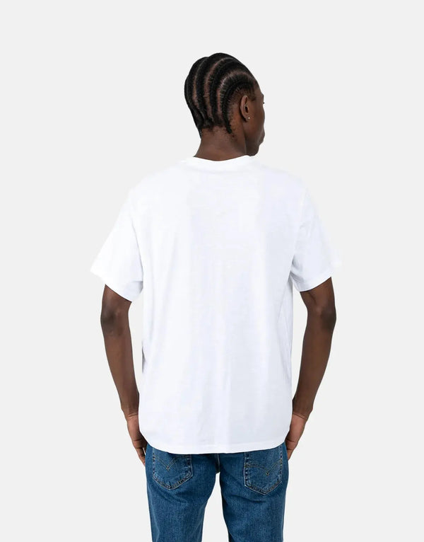 Levi's Relaxed Fit Rope Serif Logo White T-Shirt - Iconic Style