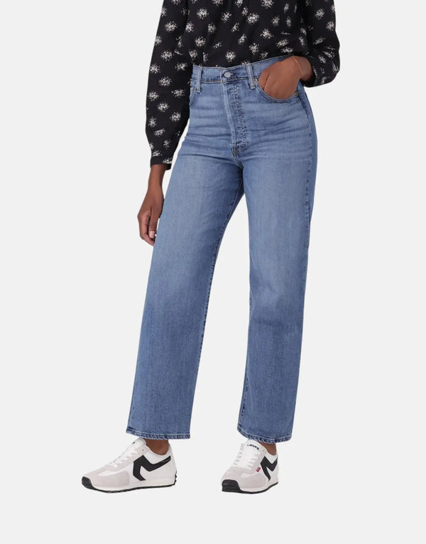 Levi's Ribcage High Rise Straight Ankle Jeans - Elevated Taste Denim