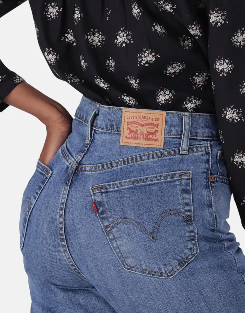 Levi's Ribcage High Rise Straight Ankle Jeans - Elevated Taste Denim