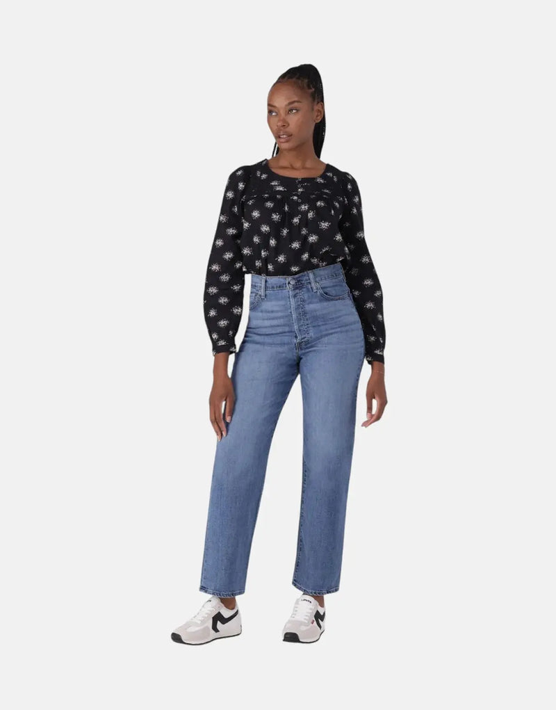 Levi's Ribcage High Rise Straight Ankle Jeans - Elevated Taste Denim