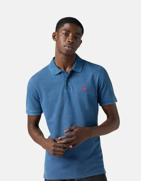 Levi's Men's Slim Fit Indigo Pique Polo Shirt for Casual Style