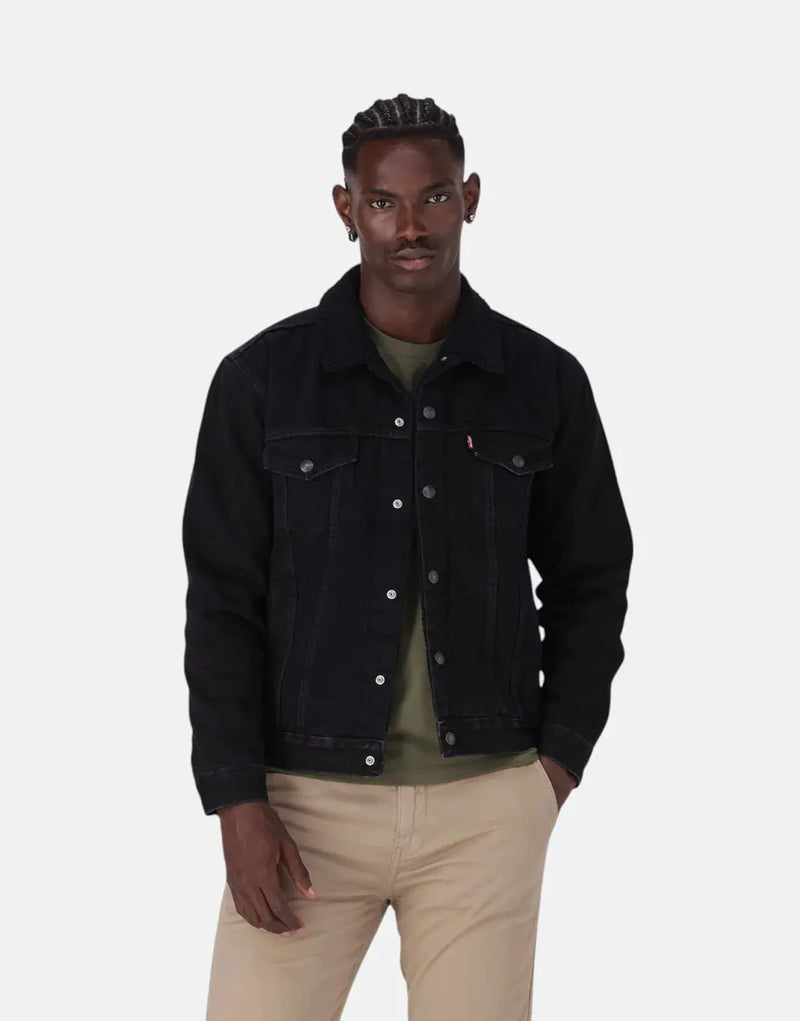 Levi's Men's Type 3 Sherpa Lined Denim Trucker Jacket Warm Iconic Style